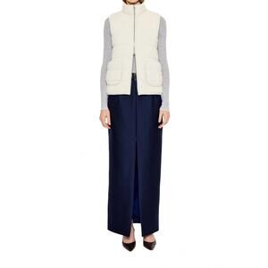 NEW ARCH4 CASHMERE hammersmith quilted knit vest in ivory